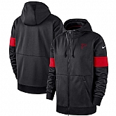 Atlanta Falcons Nike Sideline Performance Full Zip Hoodie Black,baseball caps,new era cap wholesale,wholesale hats